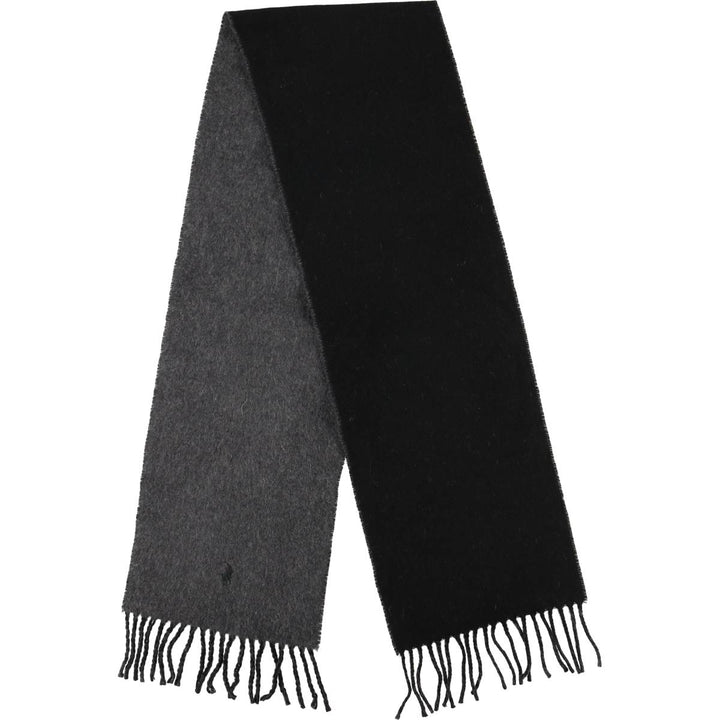 Ralph Lauren POLO RALPH LAUREN wool scarf, made in Italy unclear black type Vintage Second Hand
