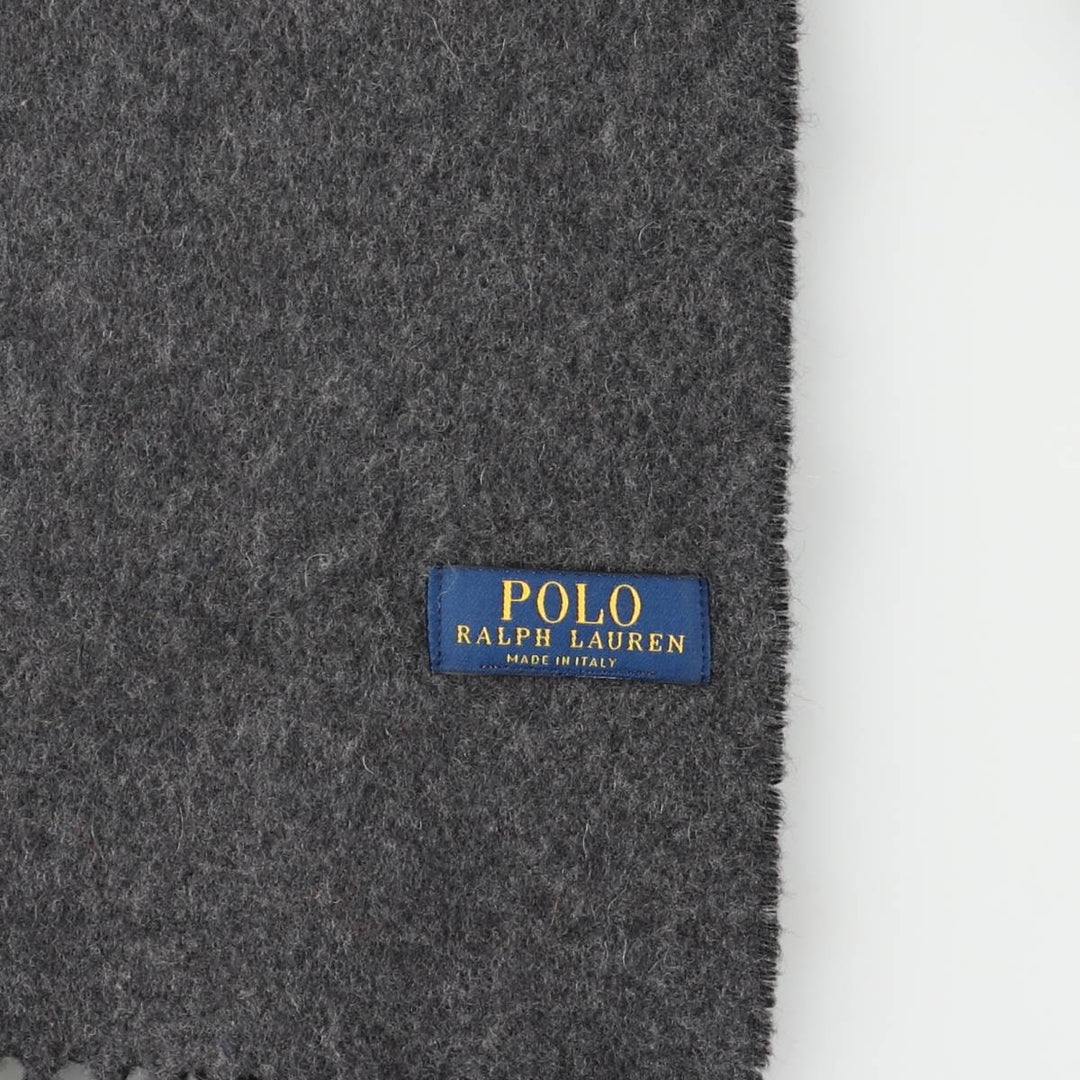 Ralph Lauren POLO RALPH LAUREN wool scarf, made in Italy unclear black type Vintage Second Hand