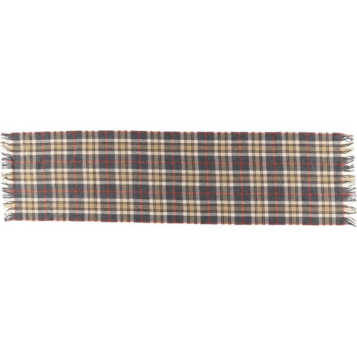 Vintage 1970'S Pendleton Check Pattern Wool Scarf, Made in USA wool gray type Vintage Second Hand