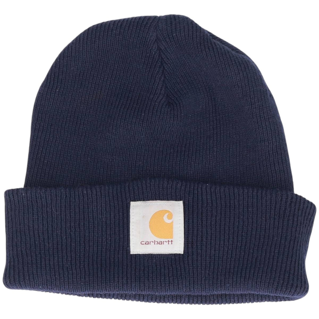 Carhartt Knit Beanie, Made in Canada, One Size Fits Most acrylic navy blue type Vintage Second Hand