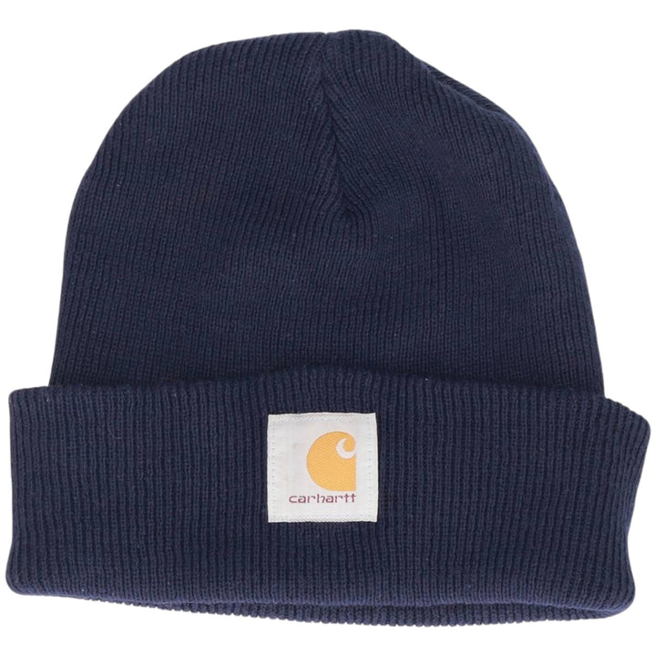Carhartt Knit Beanie, Made in Canada, One Size Fits Most acrylic navy blue type Vintage Second Hand