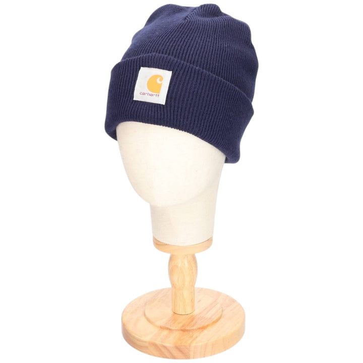 Carhartt Knit Beanie, Made in Canada, One Size Fits Most acrylic navy blue type Vintage Second Hand