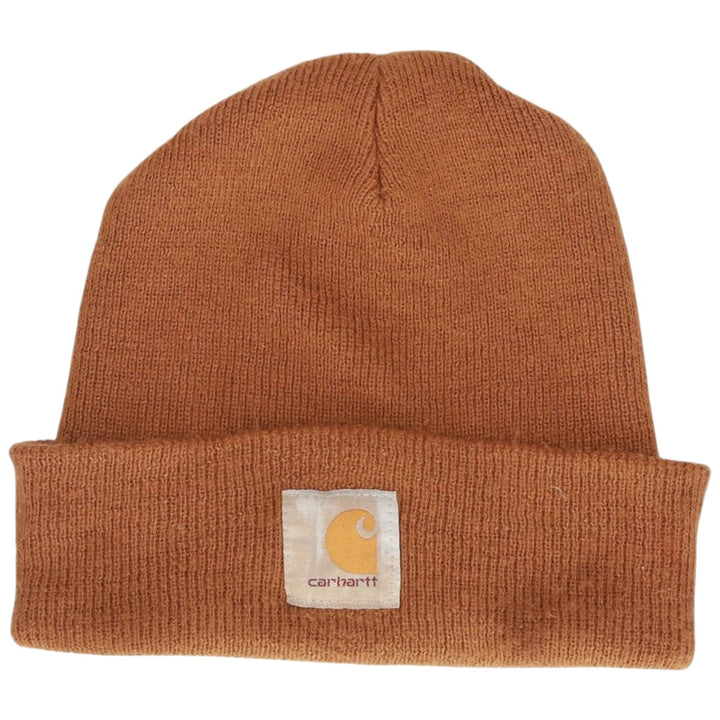 Carhartt knit beanie, made in Canada acrylic brown type Vintage Second Hand