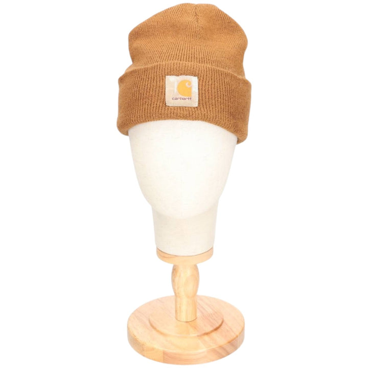 Carhartt knit beanie, made in Canada acrylic brown type Vintage Second Hand