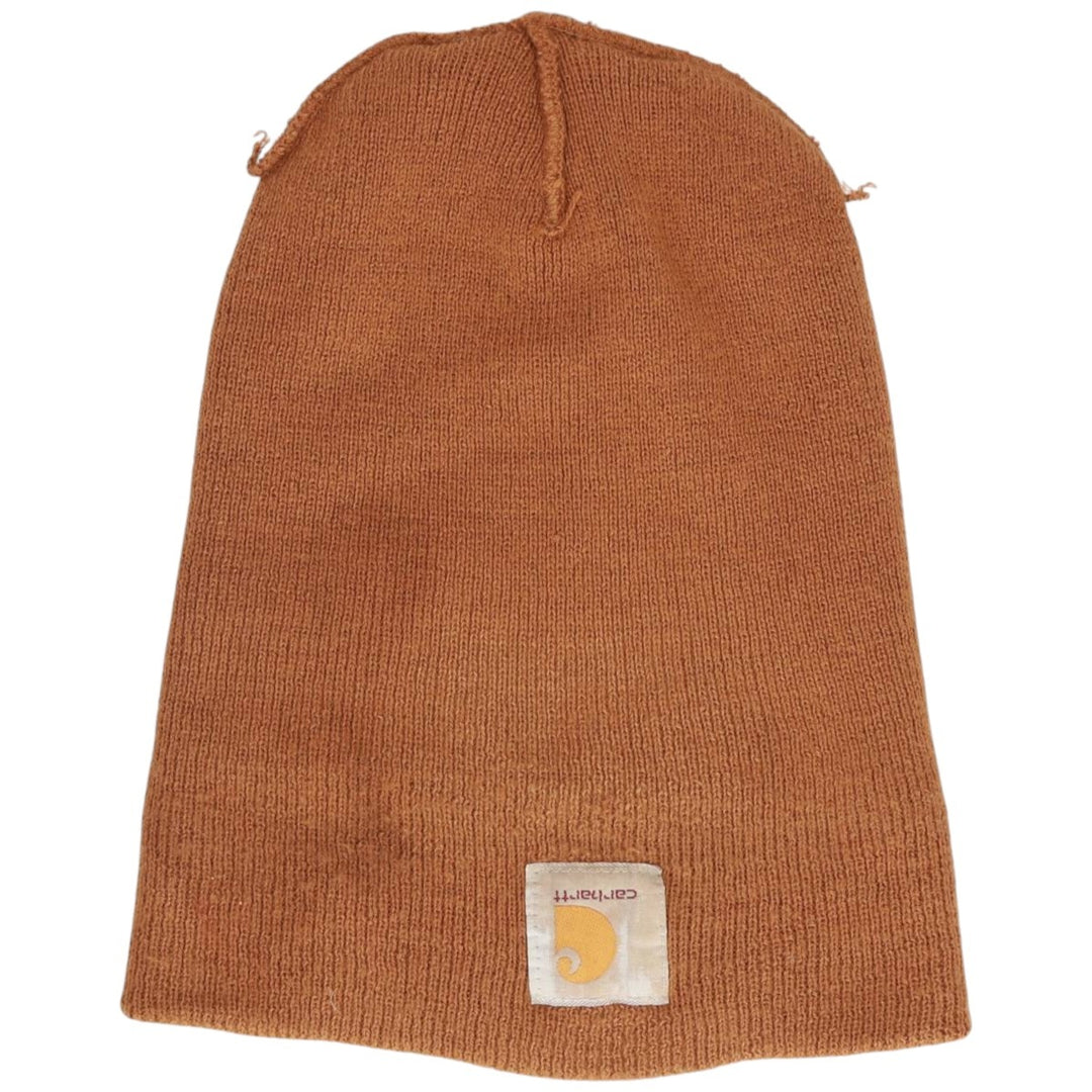 Carhartt knit beanie, made in Canada acrylic brown type Vintage Second Hand