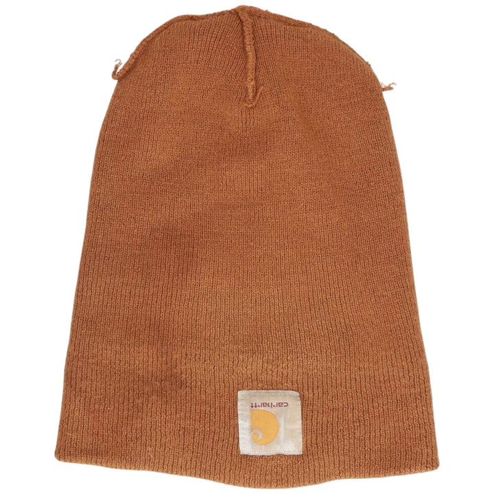 Carhartt knit beanie, made in Canada acrylic brown type Vintage Second Hand