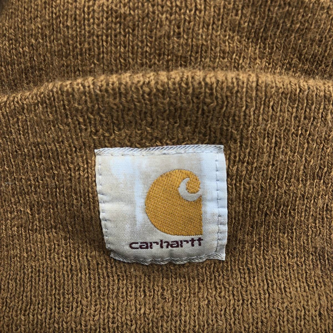 Carhartt knit beanie, made in Canada acrylic brown type Vintage Second Hand