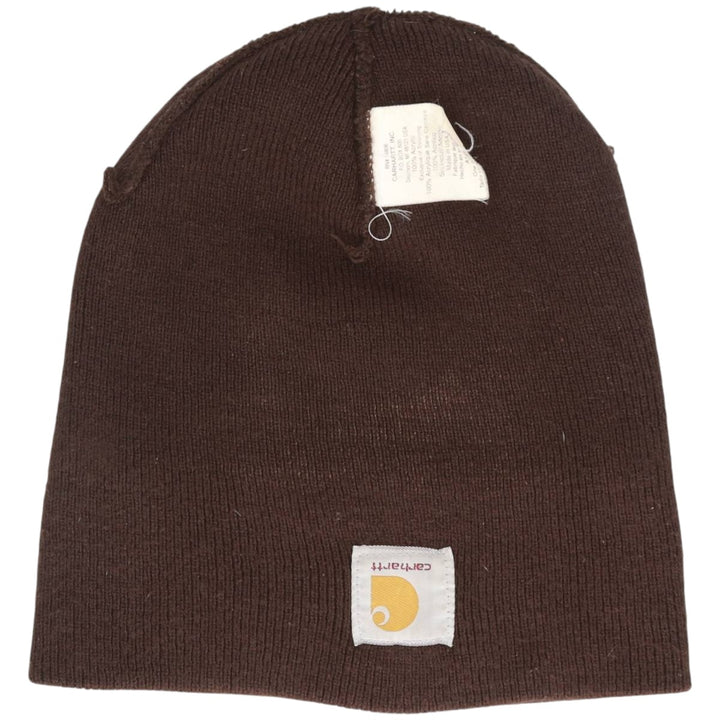Carhartt Knit Beanie, Made in USA, One Size Fits Most acrylic brown type Vintage Second Hand