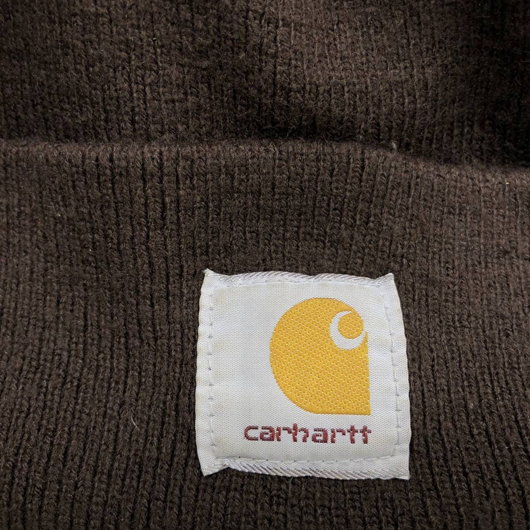 Carhartt Knit Beanie, Made in USA, One Size Fits Most acrylic brown type Vintage Second Hand