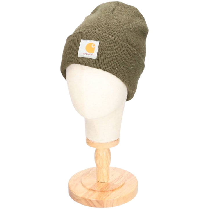 Carhartt Knit Beanie, Made in USA, One Size Fits Most acrylic Khaki type sage green Vintage Second Hand
