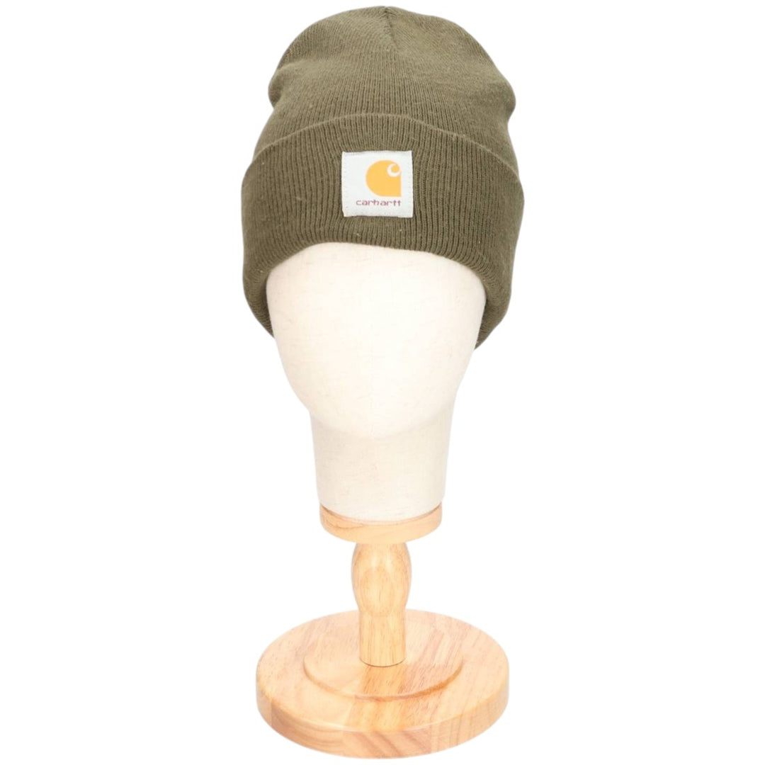 Carhartt Knit Beanie, Made in USA, One Size Fits Most acrylic Khaki type sage green Vintage Second Hand