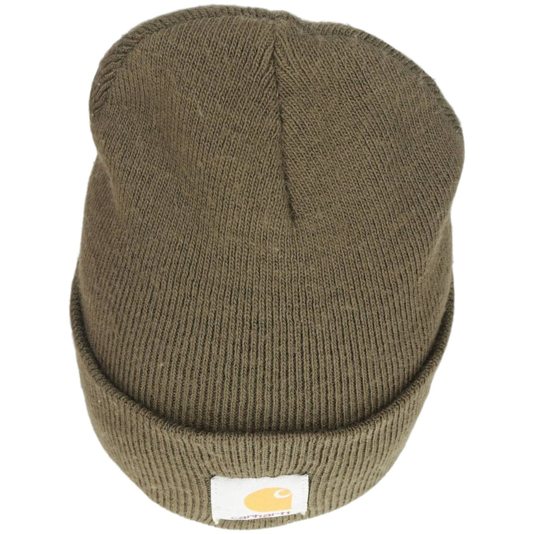 Carhartt Knit Beanie, Made in USA, One Size Fits Most acrylic Khaki type sage green Vintage Second Hand