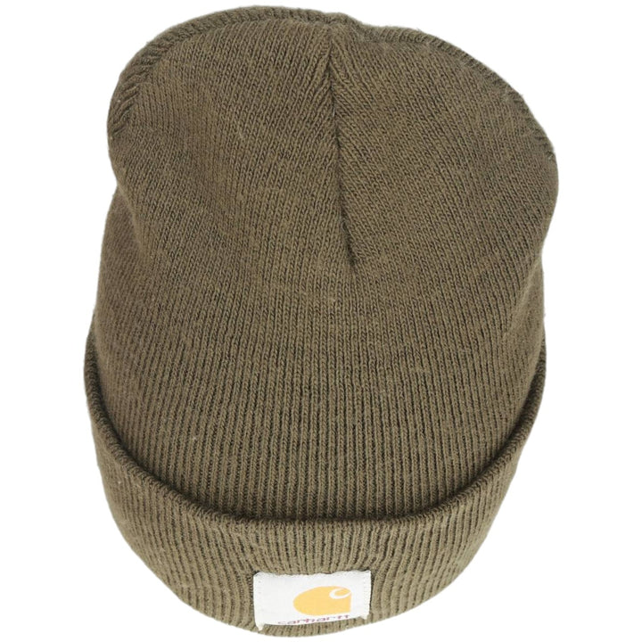 Carhartt Knit Beanie, Made in USA, One Size Fits Most acrylic Khaki type sage green Vintage Second Hand
