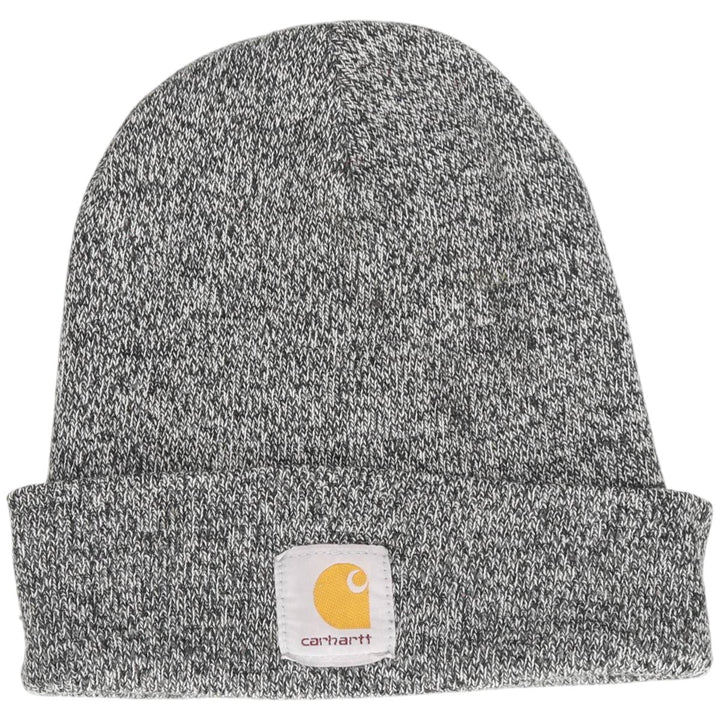 Carhartt knit beanie, made in the USA acrylic gray type Vintage Second Hand