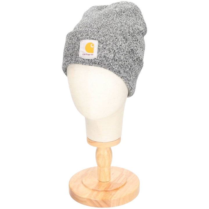 Carhartt knit beanie, made in the USA acrylic gray type Vintage Second Hand