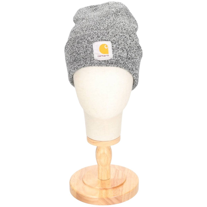 Carhartt knit beanie, made in the USA acrylic gray type Vintage Second Hand
