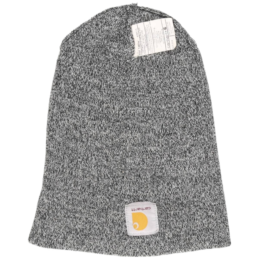 Carhartt knit beanie, made in the USA acrylic gray type Vintage Second Hand