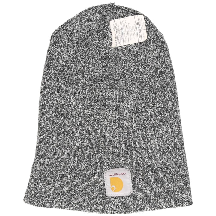 Carhartt knit beanie, made in the USA acrylic gray type Vintage Second Hand