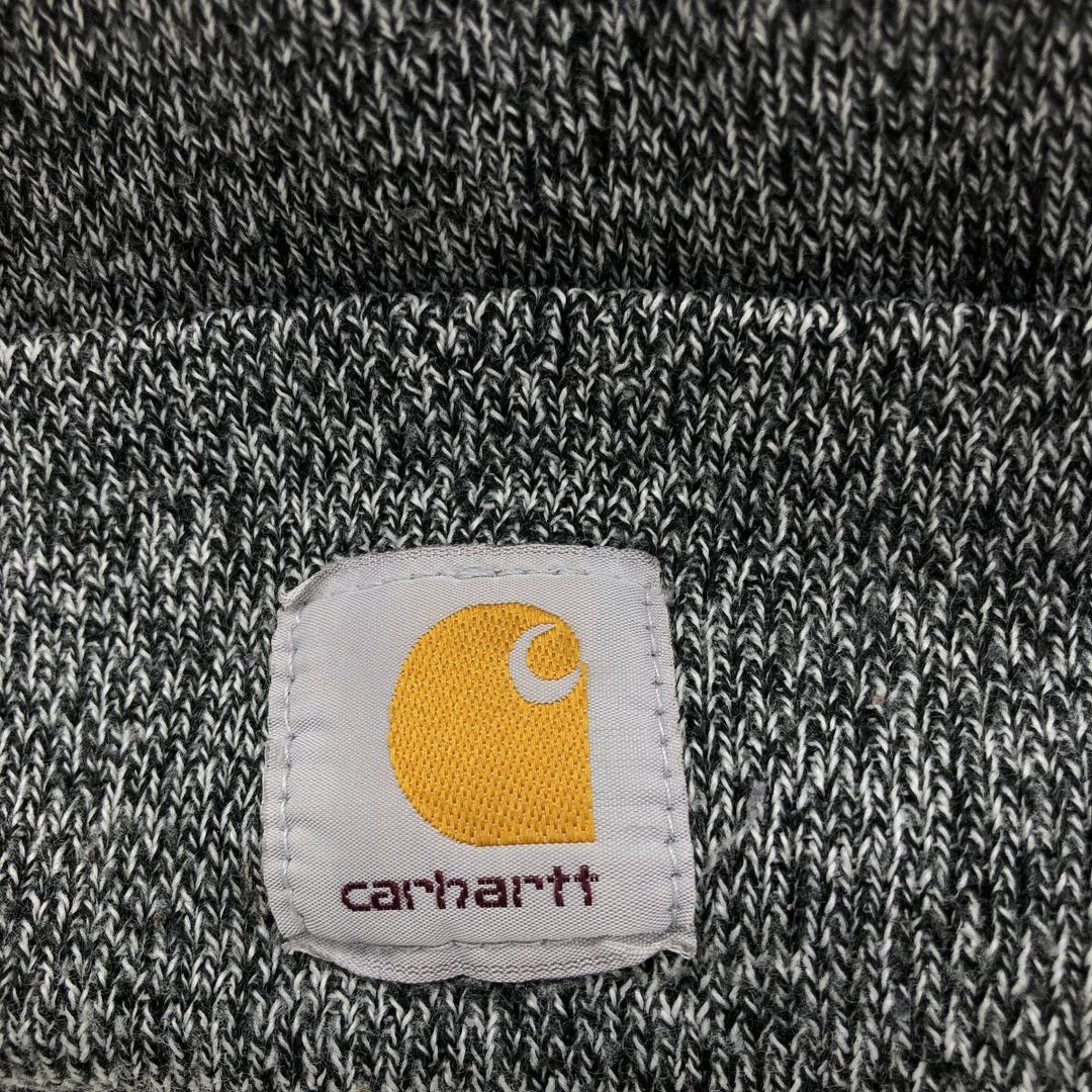 Carhartt knit beanie, made in the USA acrylic gray type Vintage Second Hand