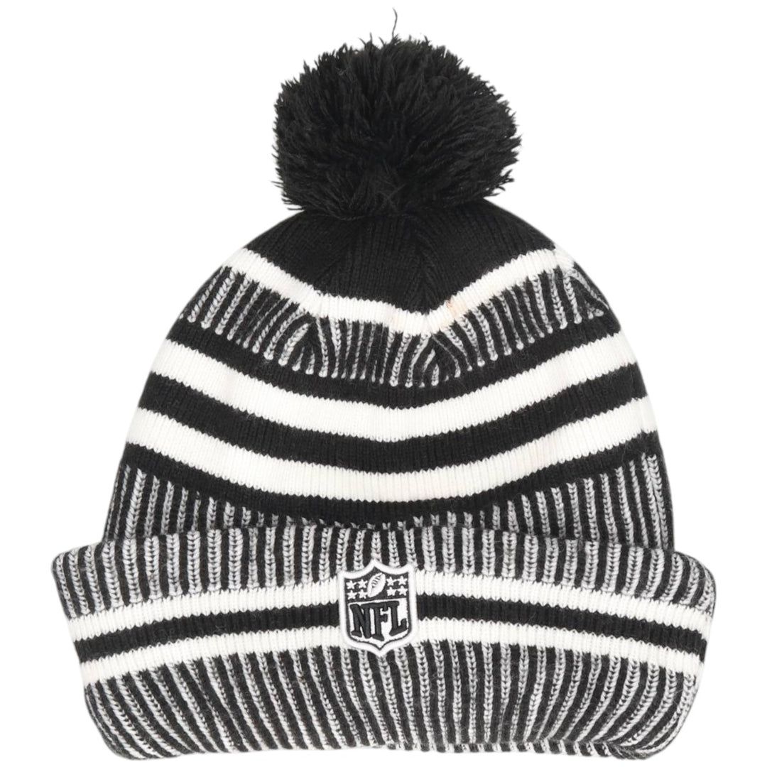New Era NFL Seattle Seahawks Stripe Pattern Knit Beanie, One Size Fits Most acrylic white type Vintage Second Hand