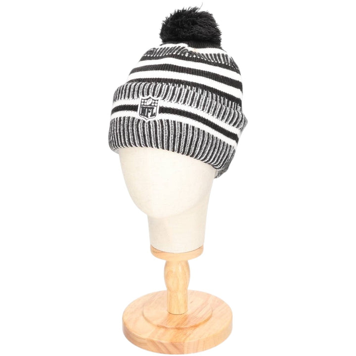 New Era NFL Seattle Seahawks Stripe Pattern Knit Beanie, One Size Fits Most acrylic white type Vintage Second Hand