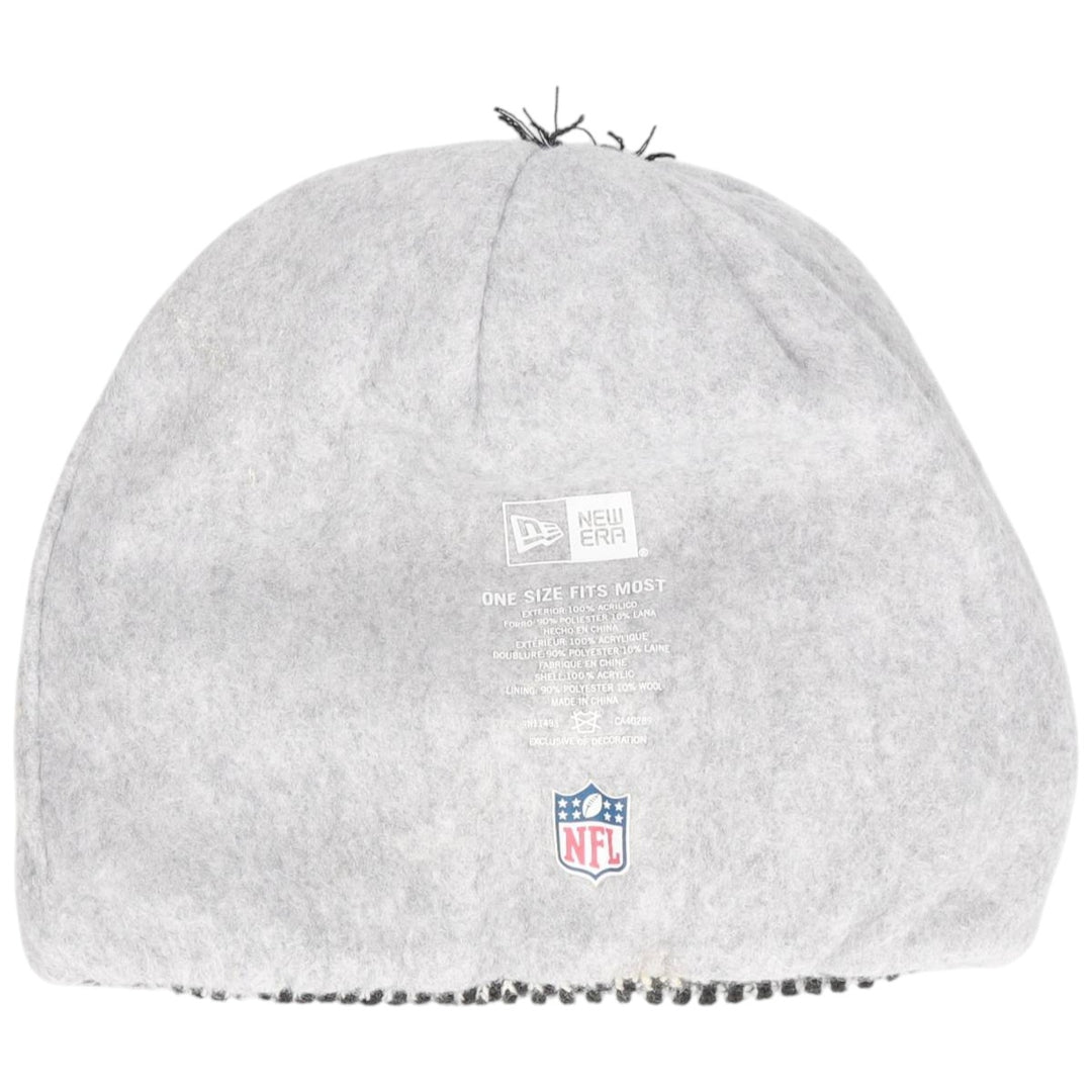 New Era NFL Seattle Seahawks Stripe Pattern Knit Beanie, One Size Fits Most acrylic white type Vintage Second Hand