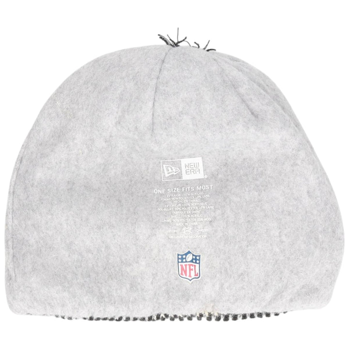 New Era NFL Seattle Seahawks Stripe Pattern Knit Beanie, One Size Fits Most acrylic white type Vintage Second Hand