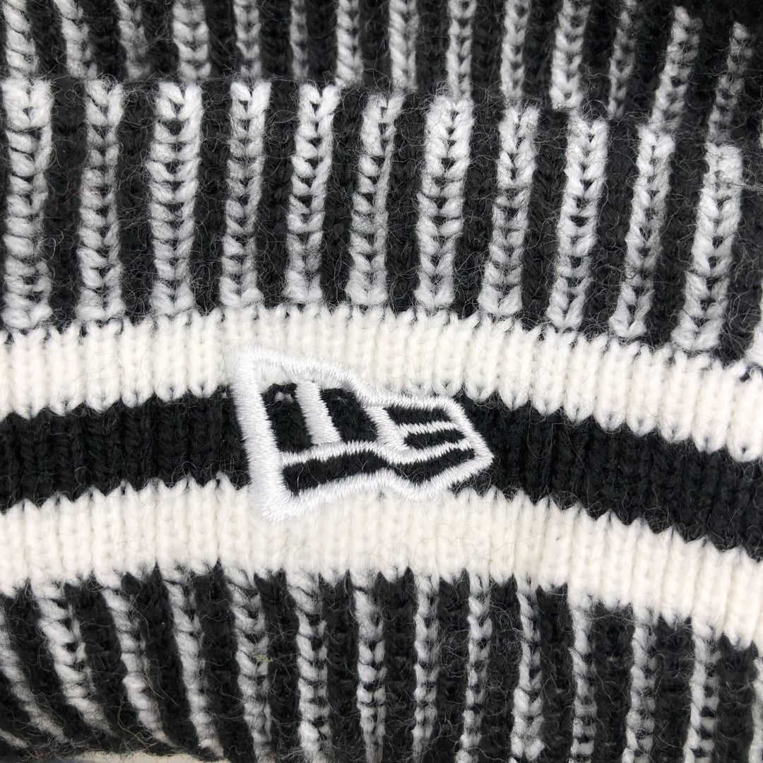 New Era NFL Seattle Seahawks Stripe Pattern Knit Beanie, One Size Fits Most acrylic white type Vintage Second Hand