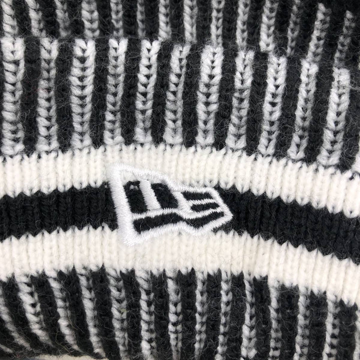 New Era NFL Seattle Seahawks Stripe Pattern Knit Beanie, One Size Fits Most acrylic white type Vintage Second Hand