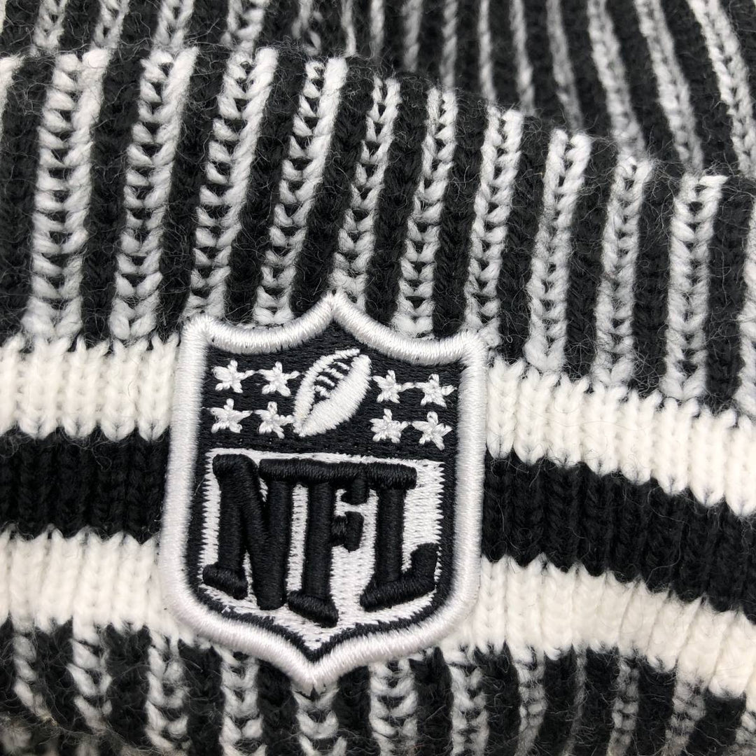 New Era NFL Seattle Seahawks Stripe Pattern Knit Beanie, One Size Fits Most acrylic white type Vintage Second Hand