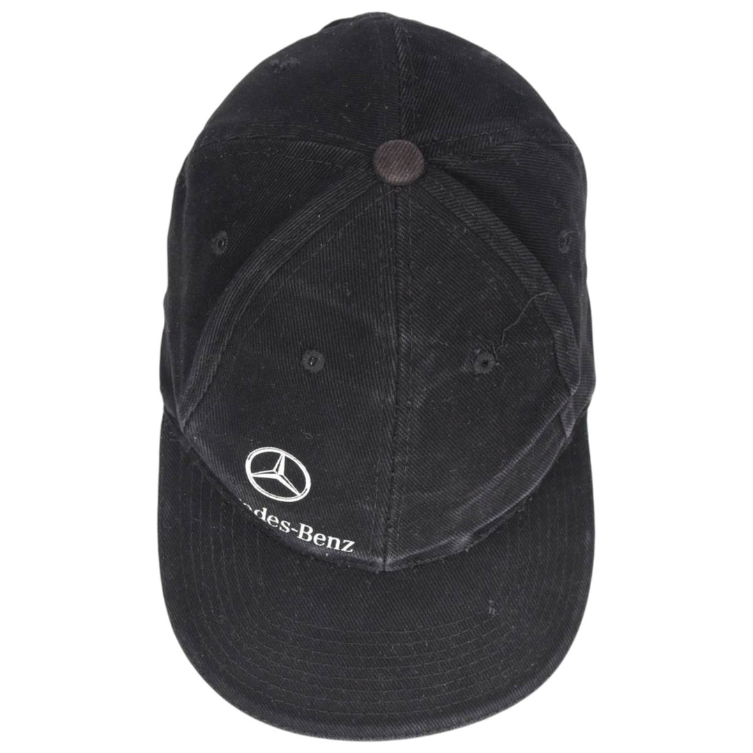 MERCEDES BENZ Mercedes-Benz Advertising Baseball Cap Free Size cotton black type Vintage Second Hand