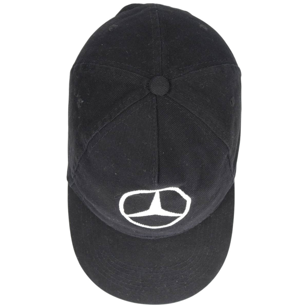 MERCEDES BENZ Mercedes-Benz Advertising Baseball Cap Free Size cotton black type Vintage Second Hand