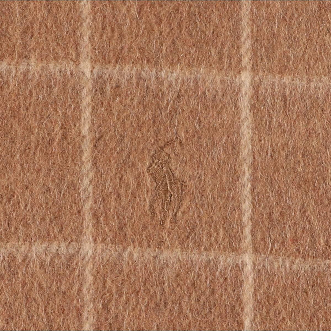 Ralph Lauren Polo Ralph Lauren Check Pattern Wool Scarf Made in Italy wool brown type Vintage Second Hand