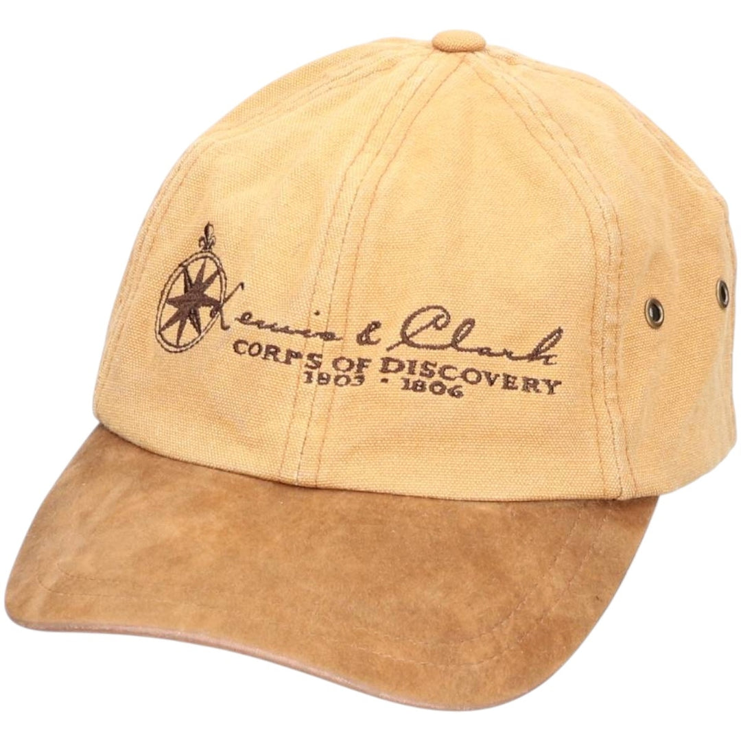 MICHAEL HAYNES Two-Tone Duck Baseball Cap, 6-Panel, One Size Fits Most cotton ocher yellow type Vintage Second Hand
