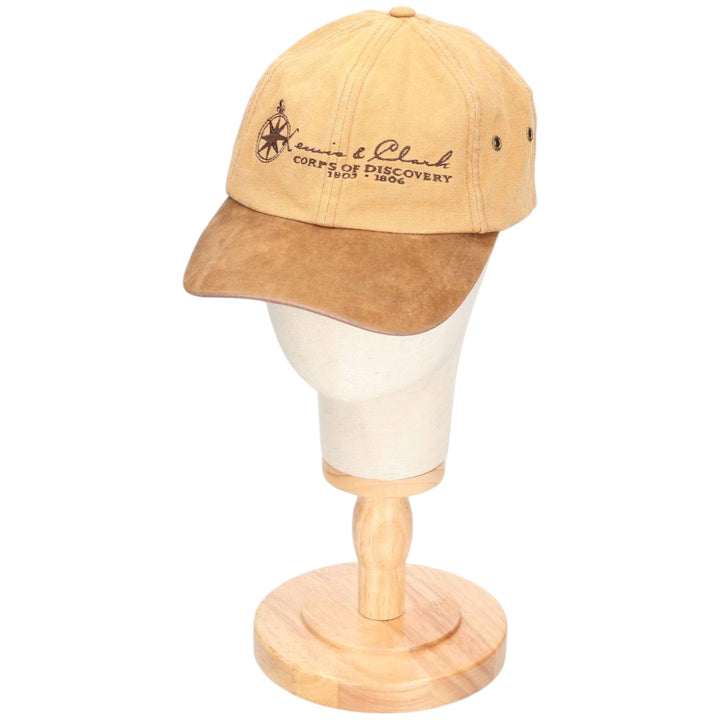 MICHAEL HAYNES Two-Tone Duck Baseball Cap, 6-Panel, One Size Fits Most cotton ocher yellow type Vintage Second Hand