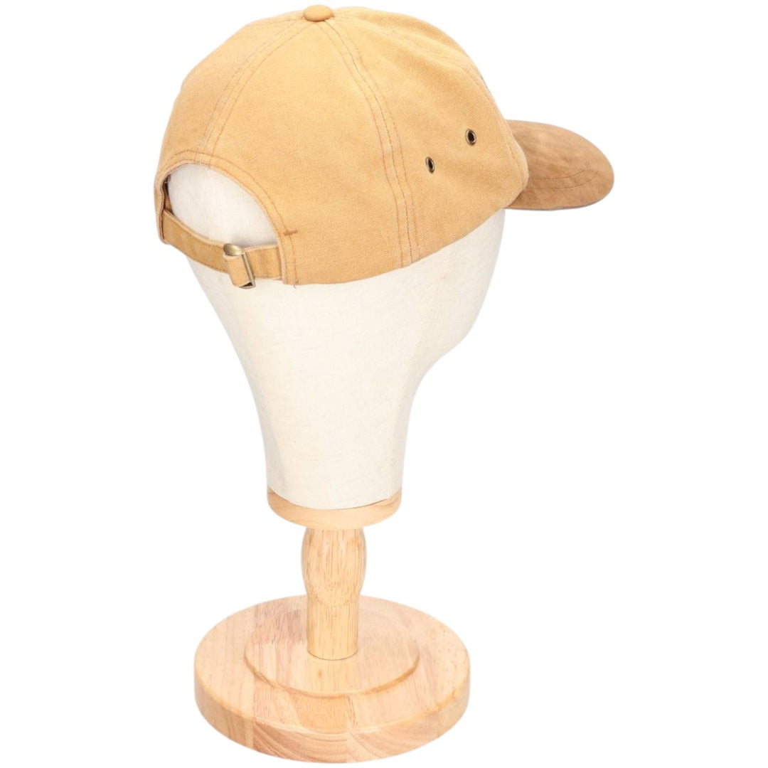 MICHAEL HAYNES Two-Tone Duck Baseball Cap, 6-Panel, One Size Fits Most cotton ocher yellow type Vintage Second Hand