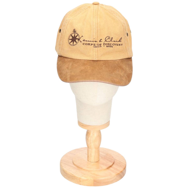 MICHAEL HAYNES Two-Tone Duck Baseball Cap, 6-Panel, One Size Fits Most cotton ocher yellow type Vintage Second Hand