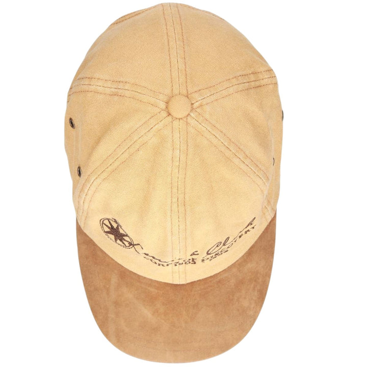 MICHAEL HAYNES Two-Tone Duck Baseball Cap, 6-Panel, One Size Fits Most cotton ocher yellow type Vintage Second Hand