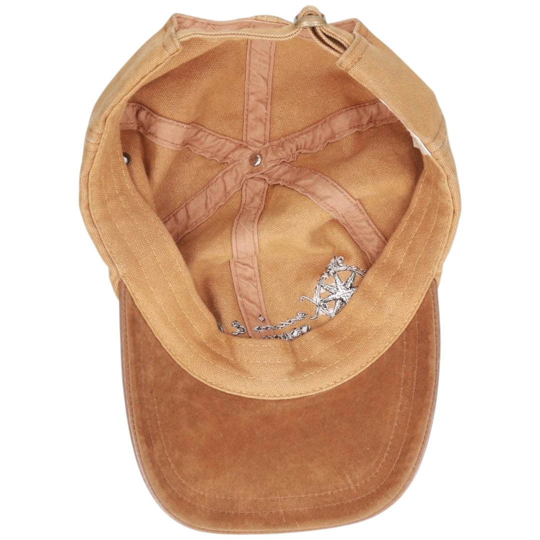 MICHAEL HAYNES Two-Tone Duck Baseball Cap, 6-Panel, One Size Fits Most cotton ocher yellow type Vintage Second Hand