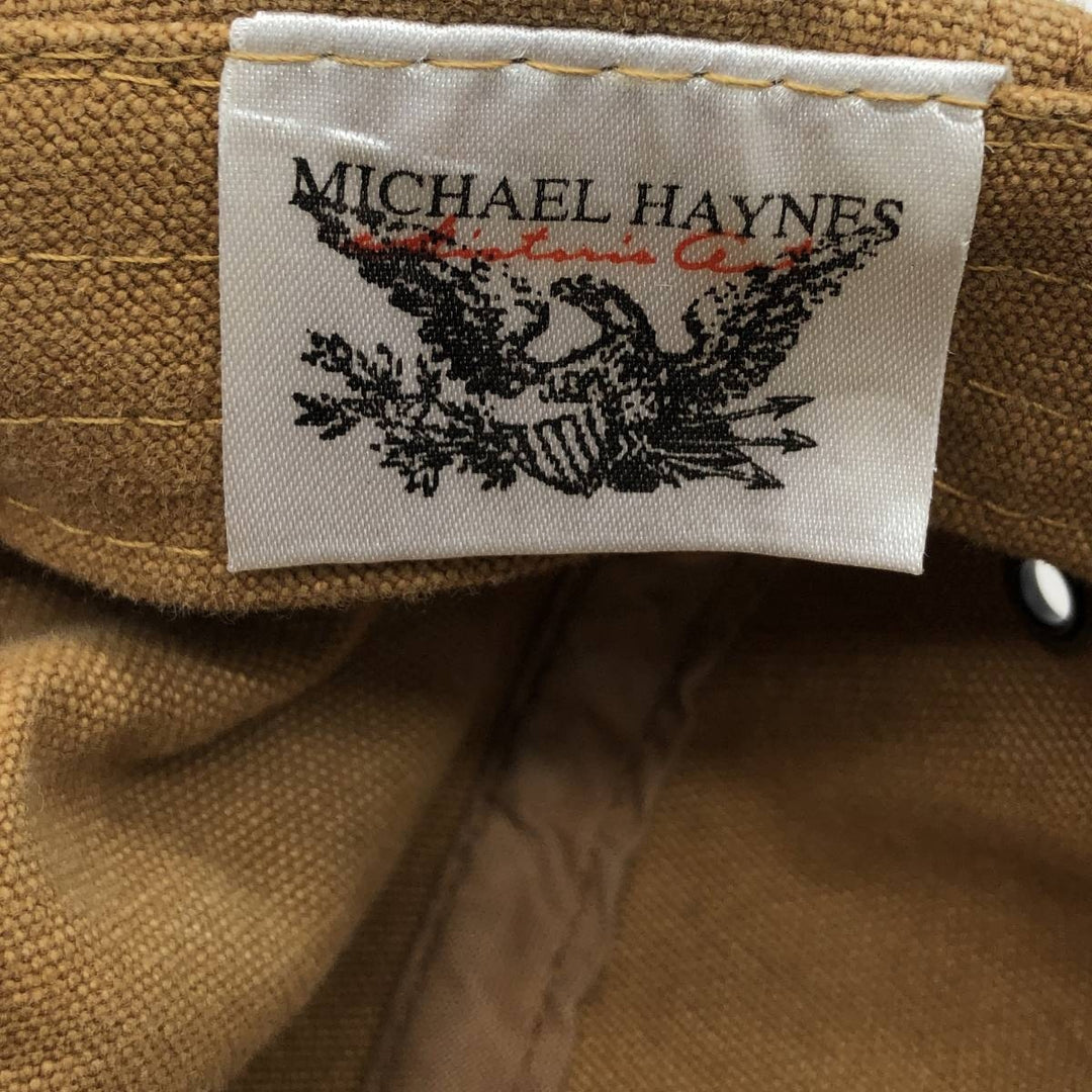 MICHAEL HAYNES Two-Tone Duck Baseball Cap, 6-Panel, One Size Fits Most cotton ocher yellow type Vintage Second Hand