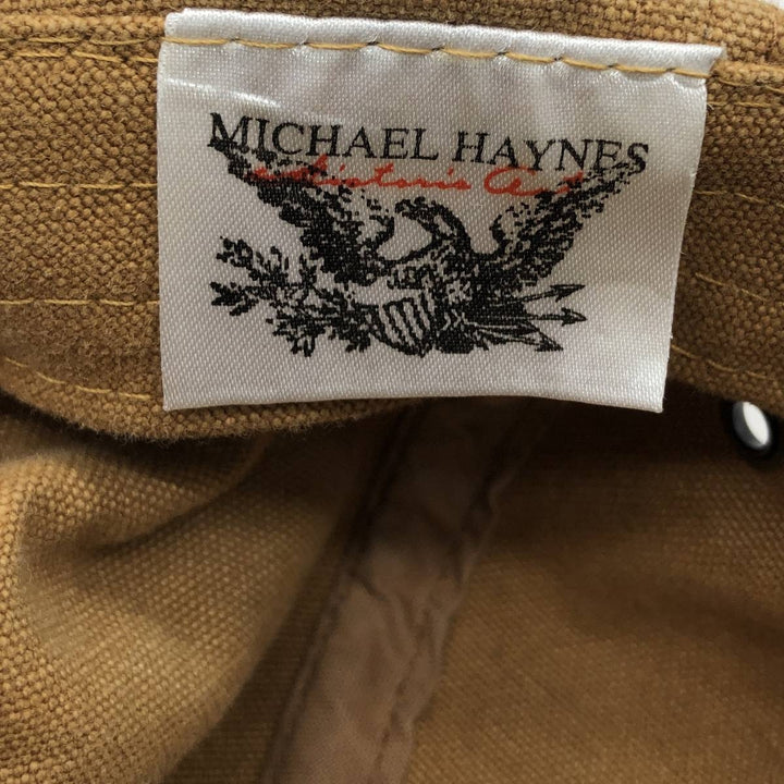 MICHAEL HAYNES Two-Tone Duck Baseball Cap, 6-Panel, One Size Fits Most cotton ocher yellow type Vintage Second Hand