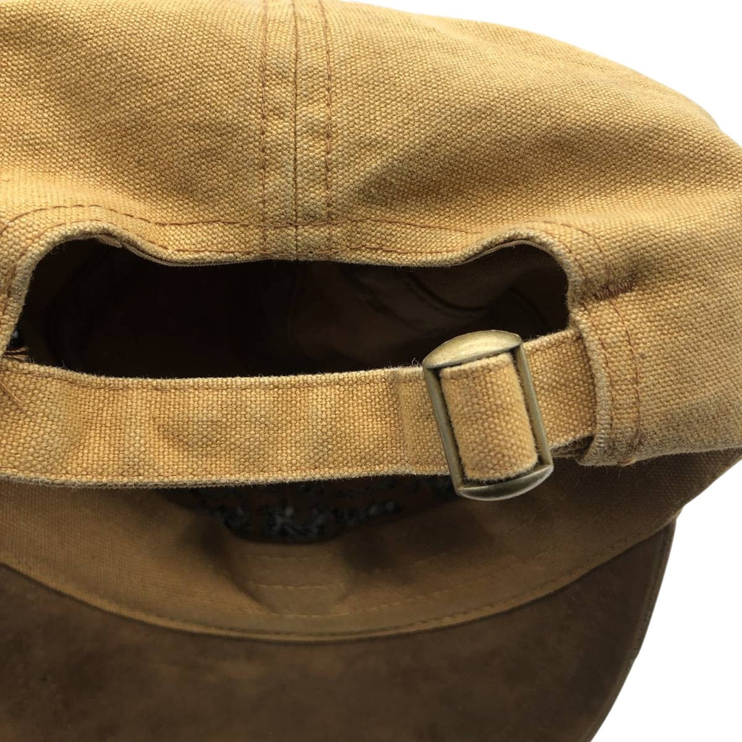 MICHAEL HAYNES Two-Tone Duck Baseball Cap, 6-Panel, One Size Fits Most cotton ocher yellow type Vintage Second Hand