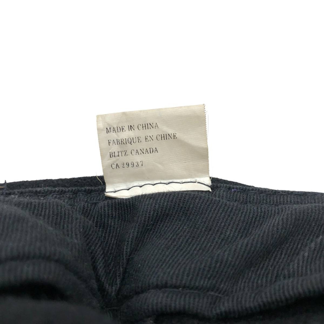 00'S Two-Tone Baseball Cap, 6-Panel Cap, One Size Fits All genuine leather black type Vintage Second Hand