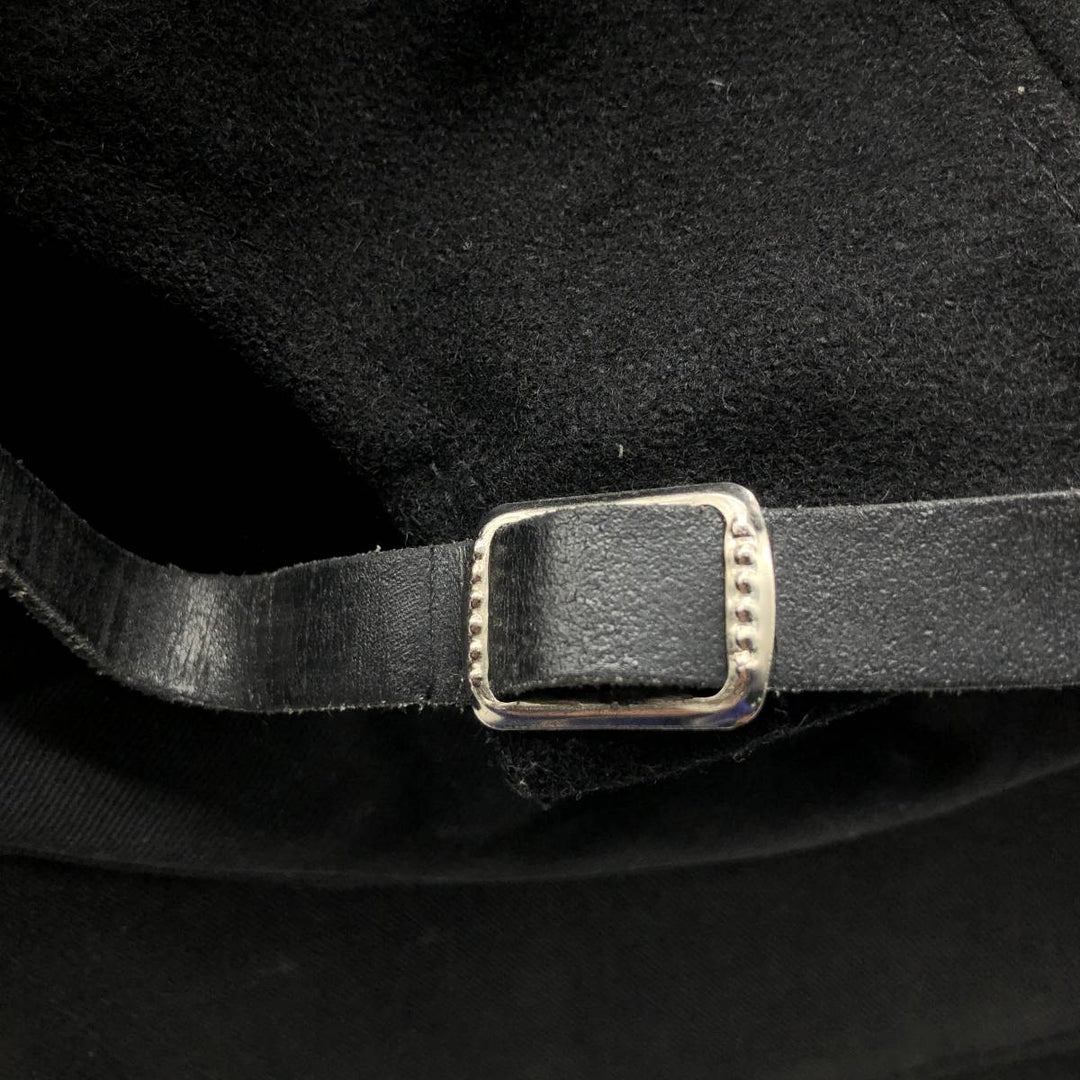 00'S Two-Tone Baseball Cap, 6-Panel Cap, One Size Fits All genuine leather black type Vintage Second Hand