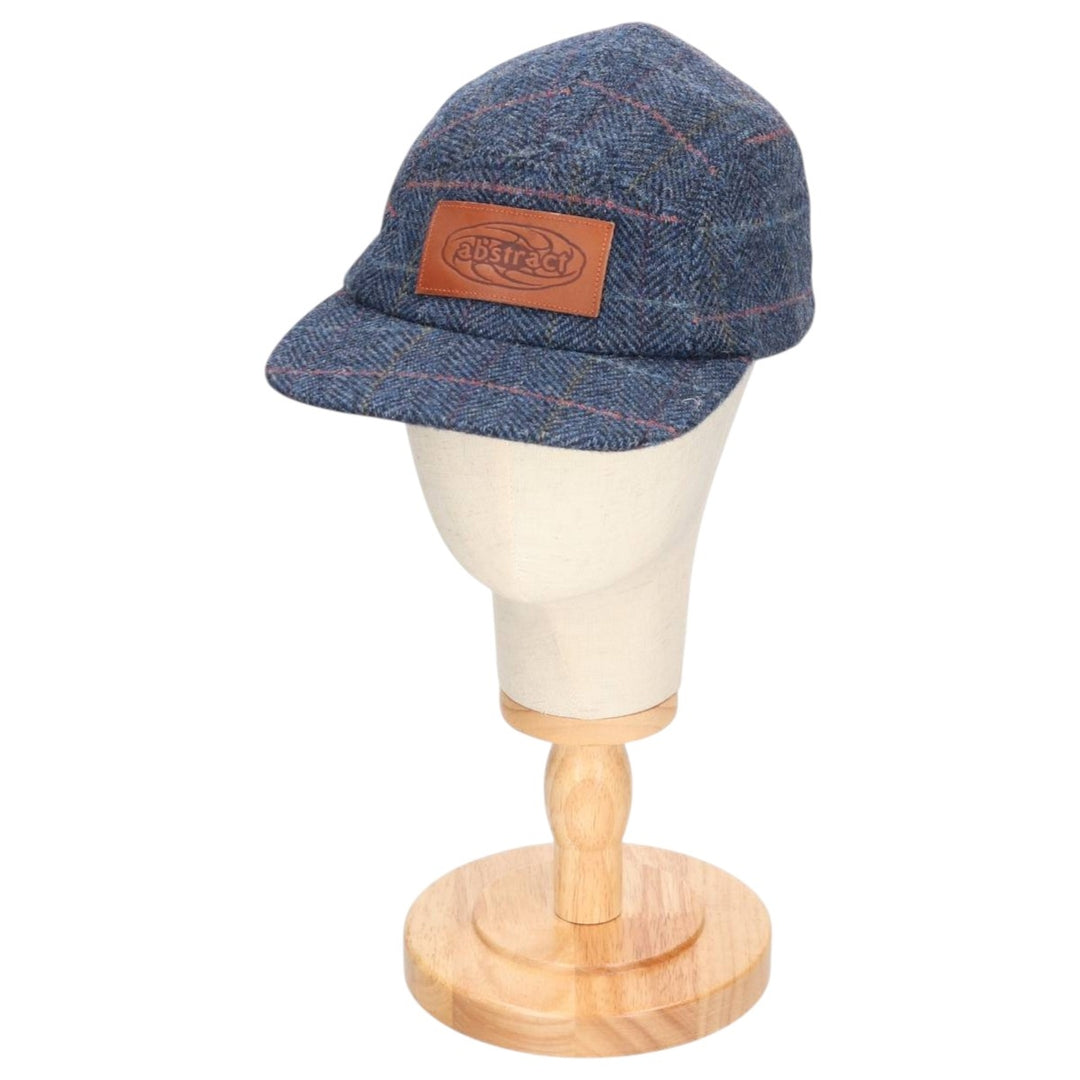 Abstract Check Pattern Jet Cap (Free Size) unclear navy blue type Vintage Second Hand