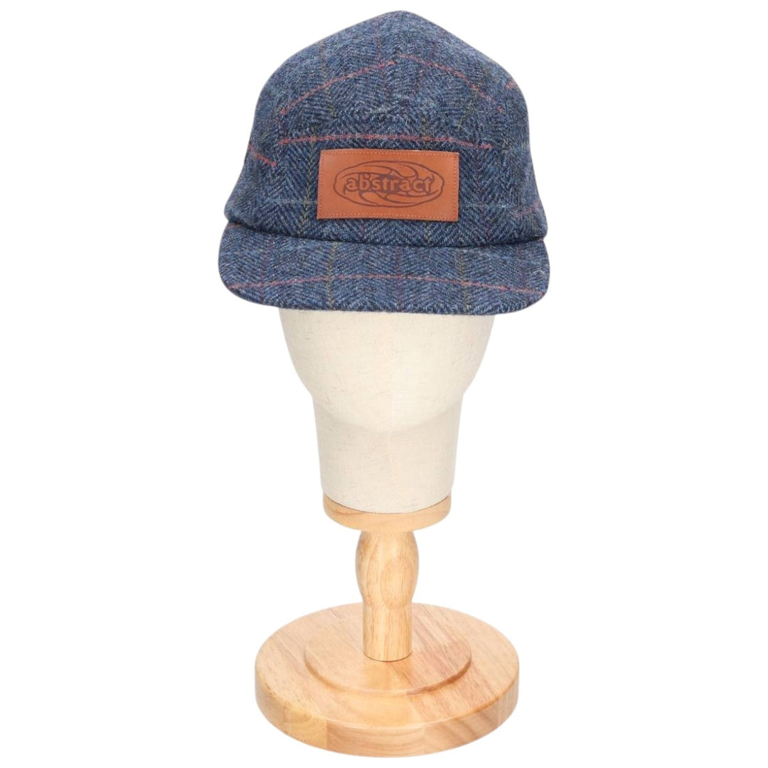 Abstract Check Pattern Jet Cap (Free Size) unclear navy blue type Vintage Second Hand