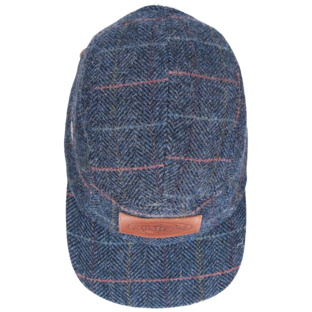 Abstract Check Pattern Jet Cap (Free Size) unclear navy blue type Vintage Second Hand