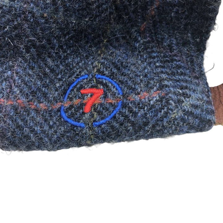 Abstract Check Pattern Jet Cap (Free Size) unclear navy blue type Vintage Second Hand