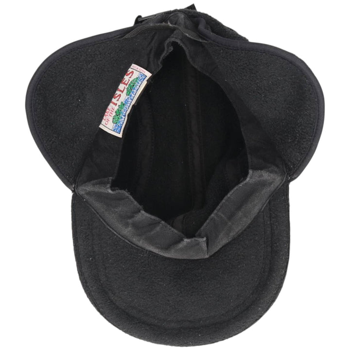 LAKE OF THE ISLES 2-Way Fleece Ear Caps, Made in USA, Small unclear black type Vintage Second Hand