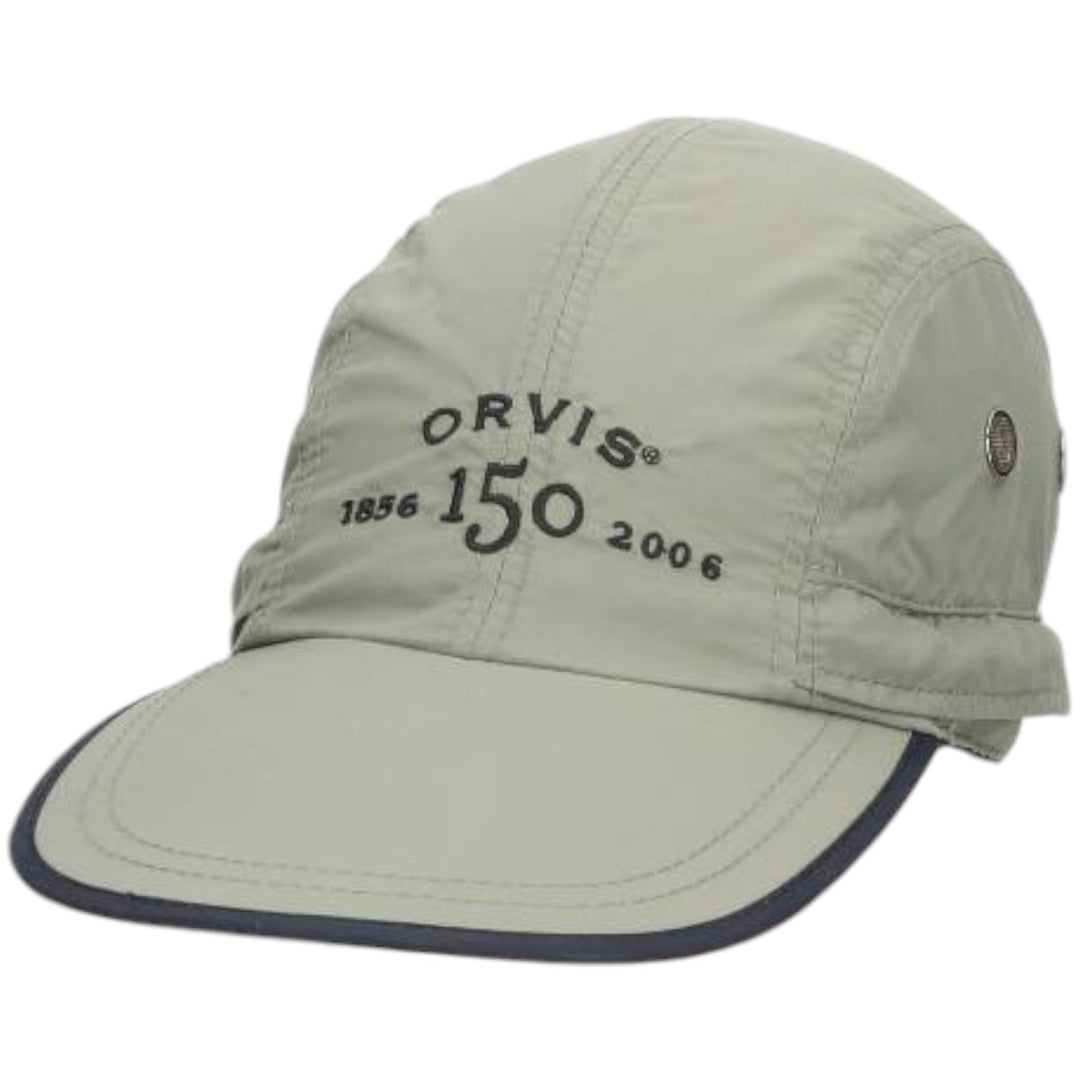 2000'S Orvis Jet Cap, Free Size Nylon Khaki type sage green Vintage Second Hand